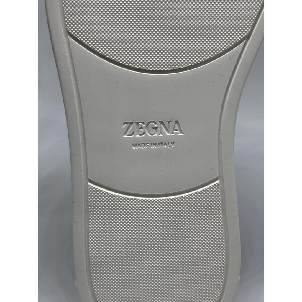 Zegna S4667Z Замшевые кроссовки с тройной строчкой обувь US8 Темно-синий Б/У