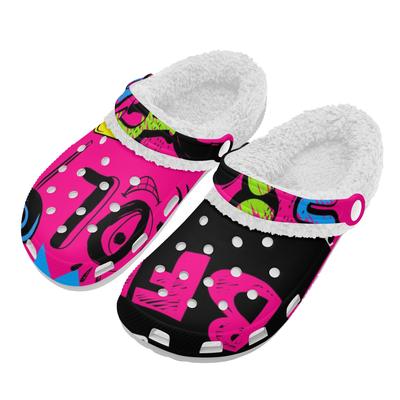 1 пара унисекс уютные теплые белые клоги EVA обувь слипоны легкие противоскользящие мягкая внутренняя часть удобные для зимней носки в помещении и на улице