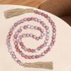 59inch Christmas Wooden Beaded Garland Wall Hanging Decoration Accessory