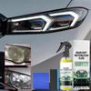 Headlight Restoration Spray Car Headlamp Polishing Restoration Kit Sponge & Cloth Included Rinse-Free Long-Lasting Restoring