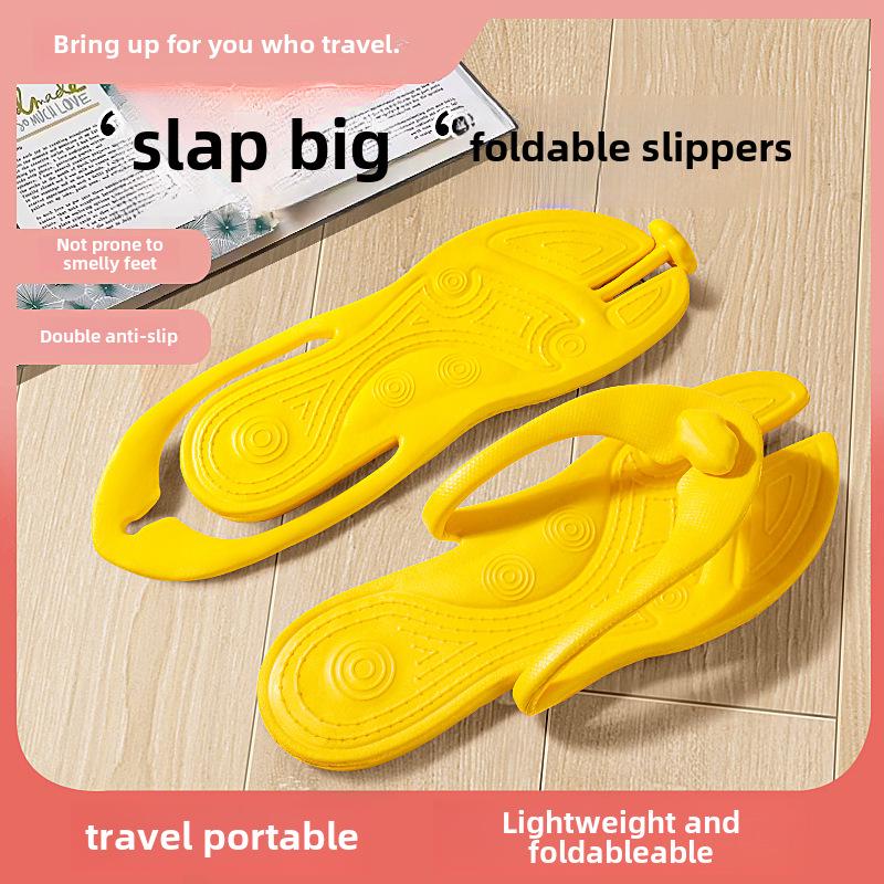 Портативные одноразовые складные пляжные тапочки для летних путешествий