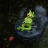 Floating Frog Ornament Waterproof Detailed Pool Decor Frog Sculpture Eco-friendly Floating Figurine Craft for Pond Pool Fish Tank