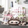 Labubu Customize Text Blanket Lightweight Customizable Blanket Warmthful Decor Great for Office Chair Home Decor Livingroom Sofa
