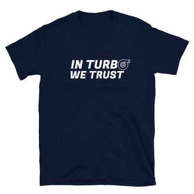 In Turbo We Trust Car Guy Tshirt V8 Engine Graphic T Shirts Unisexual Transmission Unisex Goth Y2k Clothing