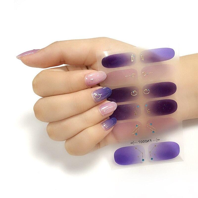 Наклейки для ногтей, бронзирующие, модные, с полным покрытием, наклейки для ногтей, маникюрные летние простые наклейки для ногтей, аксессуары для искусства, сделай сам, инструмент