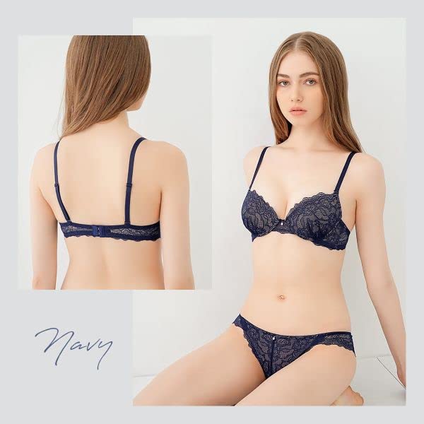 Cher Mon Cher Pigeon La La Chante Flower Bra and Shorts Set BCDEF All Lace Back Lace [Mon Pigeon] (OR-Orange, B70-M)