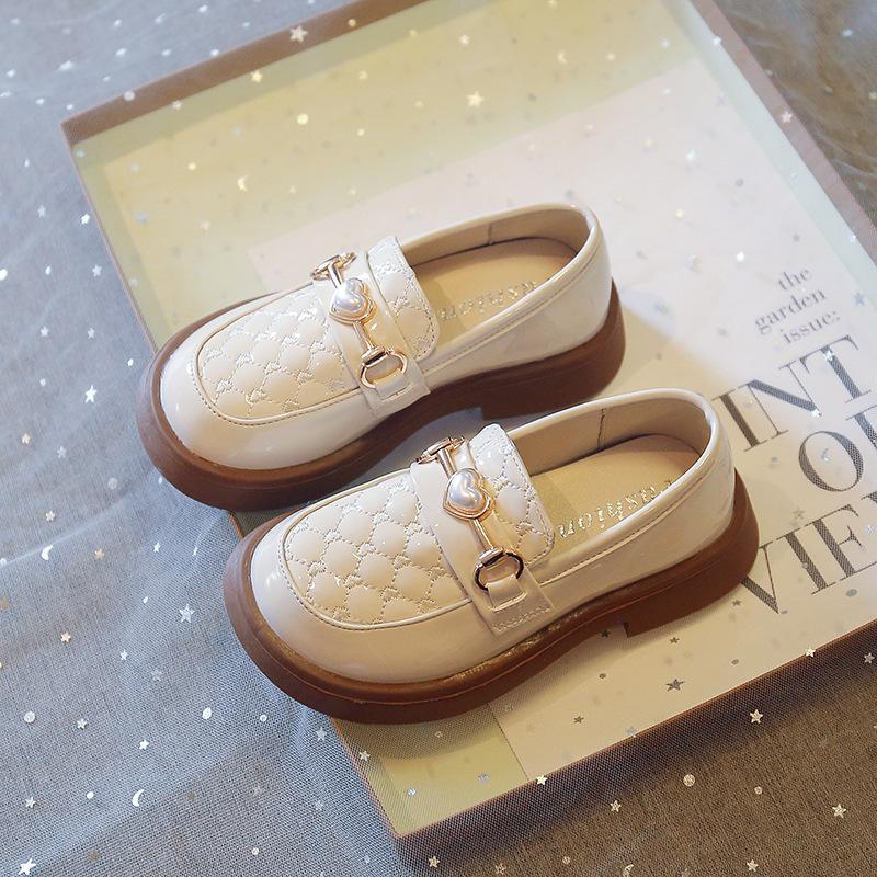 Girls' small leather shoes2026Spring and Autumn Little Girls' Soft Sole Shoes, Children's Non-Slip Black Retro Performance Shoes for Young Children
