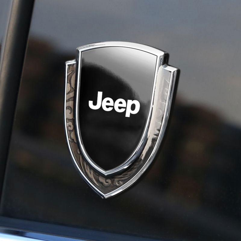RKM3 3D Metal Car Side Fender Trunk body Emblem Badge sticker For Jeep Grand Cherokee Wrangler JK Gladiator Compass Renegade Patriot