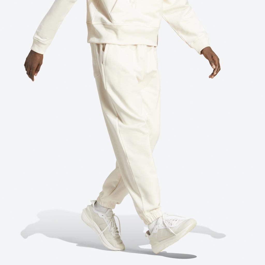 Adidas Тяжелые джоггеры Lounge с манжетами, низ унисекс, бежевый IC4076