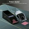 Poker Card Dispenser Portable Standard Size Card Dealing Shoe Dealer Holder Clear Discard Tray Casino Board Game Table Accessory