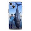 Чехол для телефона iPhone 16 15 14 13 12 11 Pro Max XS X XR SE 7 8 Plus Защитный чехол Голубой тунец iPhone 16e Мягкий чехол из ТПУ