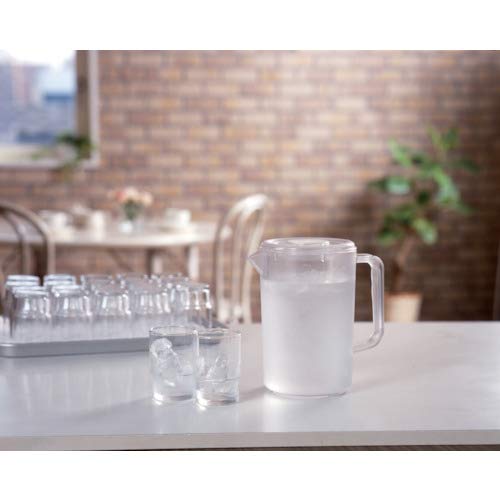 Shinki Synthetic Бутылка для холодной воды Dragonfly, Для коммерческого использования, Штабелируемая, 0,6 галлона (2,2 л), Прозрачный, Кувшин для воды, Профессиональный, Кувшин для воды, Ширина 5.3