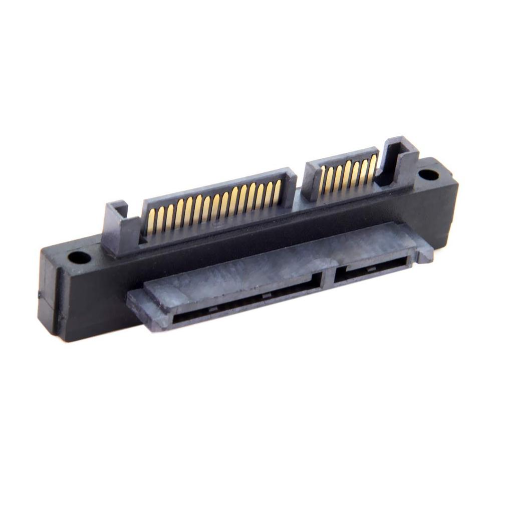 chenyang SATA 22Pin Male to Female 90 Degree UP Angled Gender Changer Connector Adapter for 2.5/3.5" Hard Disk Drive