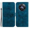 For Realme 12 5G/12x 5G Case Wallet Flower Imprint Phone Cover with Foldable Stand
