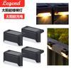 Solar Step Lights Outdoor Wall Lights Fence Lights Waterproof Stair Lights Garden Railing Lights