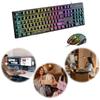 Игровая клавиатура и мышь с подсветкой, USB, RGB-подсветка, компактная, 1,4 м, для ноутбука, настольного ПК