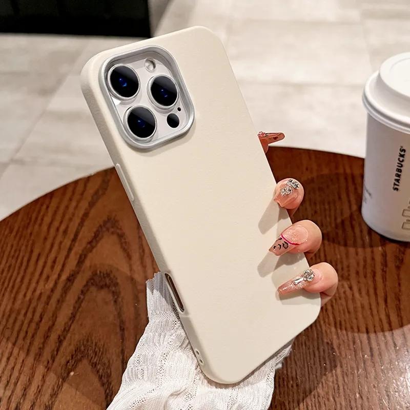 Роскошный чехол из матовой кожи для Xiaomi Redmi Note 14 13 12 12S 11 11S 10S Pro Plus Redmi 14c 13c 12c 4G 5G Ударопрочный чехол