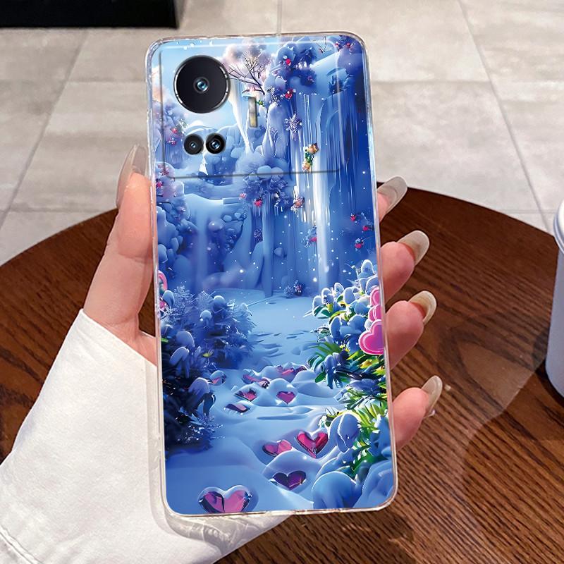 Гелевый чехол для OPPO Realme GT Neo 5 SE Прозрачный Силиконовый Мягкий ТПУ Задняя крышка RMX3700 RMX3701 Милый Кролик Кошка Динозавр Чехол для телефона