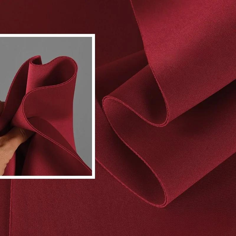 100x160cm Thickened Scuba Knitting Fabric Knitted Elastic Air Layer for Sewing Apparel Design Jackets Sweatshirts Suits