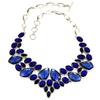 Tanzanite Quartz Gemstone Friends Silver Jewelry Necklace 16-18''