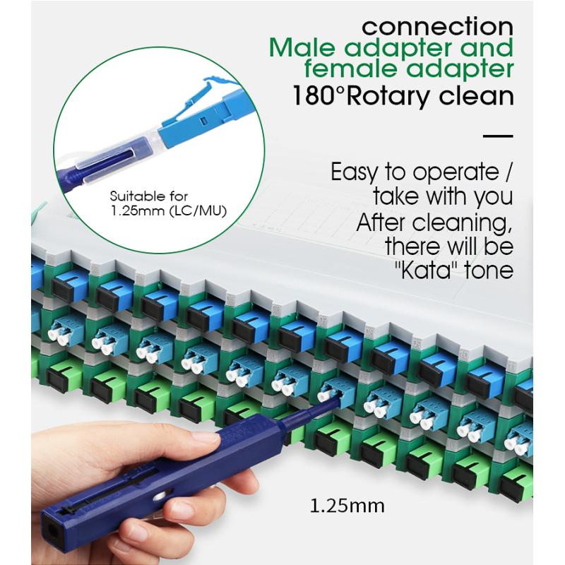 Ручка чистки торца соединителя очистителя оптического волокна для соединителя 1,25 мм ЛК/МУ