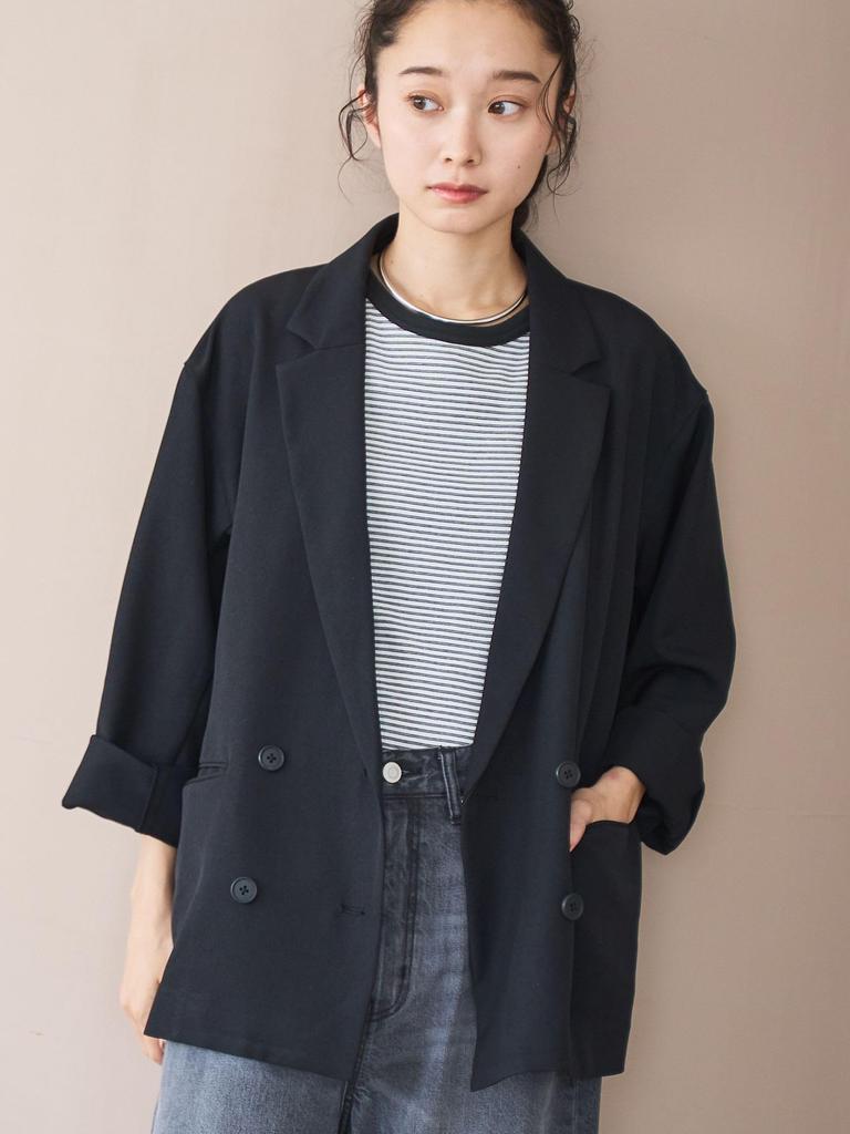 Двубортный жакет Cohen под шерсть, Размер 76506000001, 2970, ТЕМНО-КОРИЧНЕВЫЙ (29), L