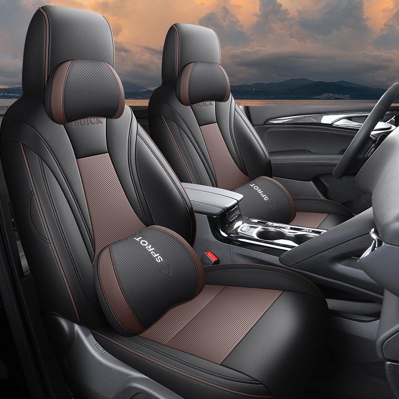 Buick Envision S Leather Car Seat Cushion - Universal Fit for All Seasons, 5-Seater