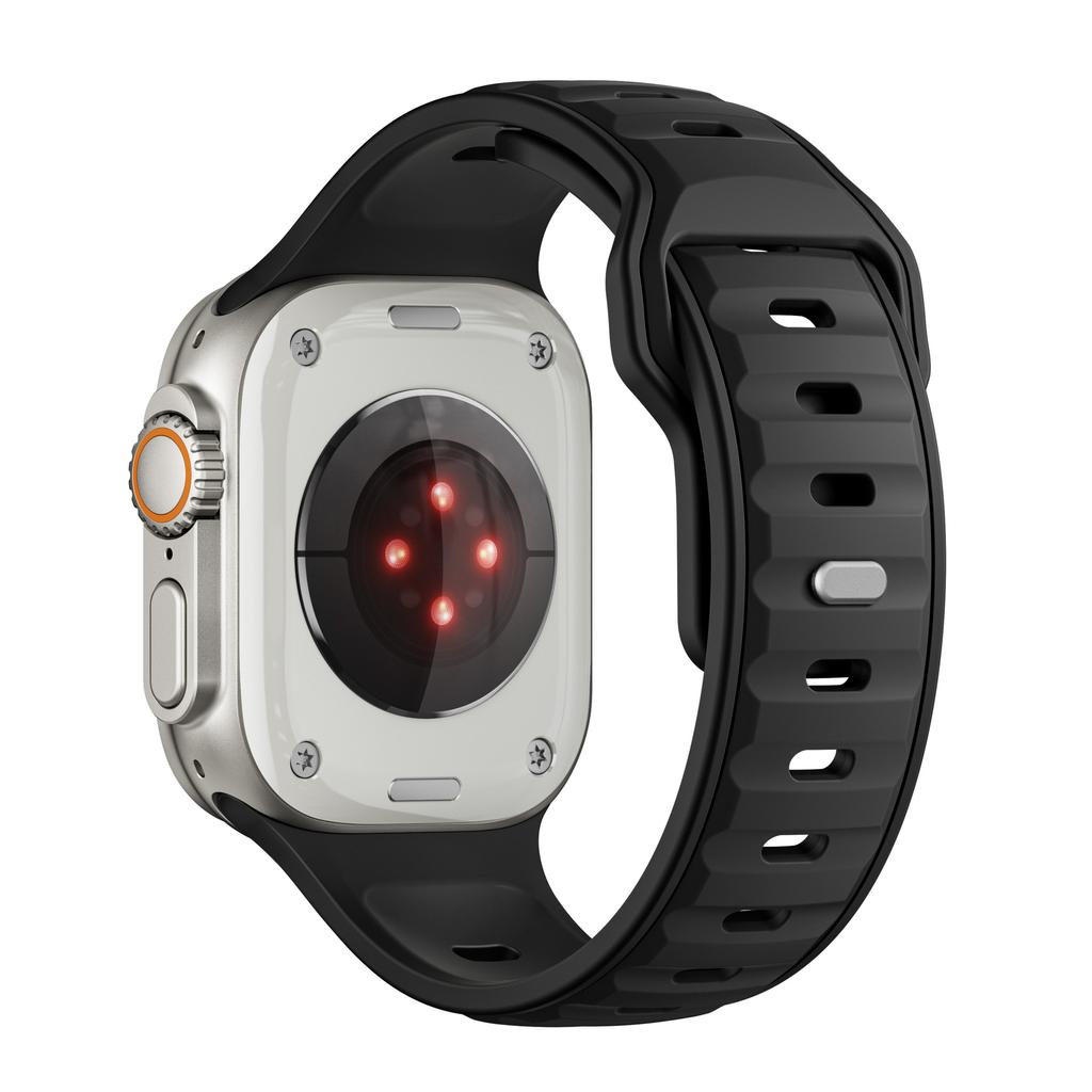 Силиконовый ремешок для Apple Watch Series 10 46 мм 42 мм 41 мм 45 мм 44 мм 40 мм Ultra 2 49 мм спортивный дышащий ремешок для Iwatch Series 10 9 8 7