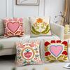 Любовь цветок модный узор наволочка Удобная мягкая наволочка для дивана гостиной домашнего офиса Декор Защитные чехлы