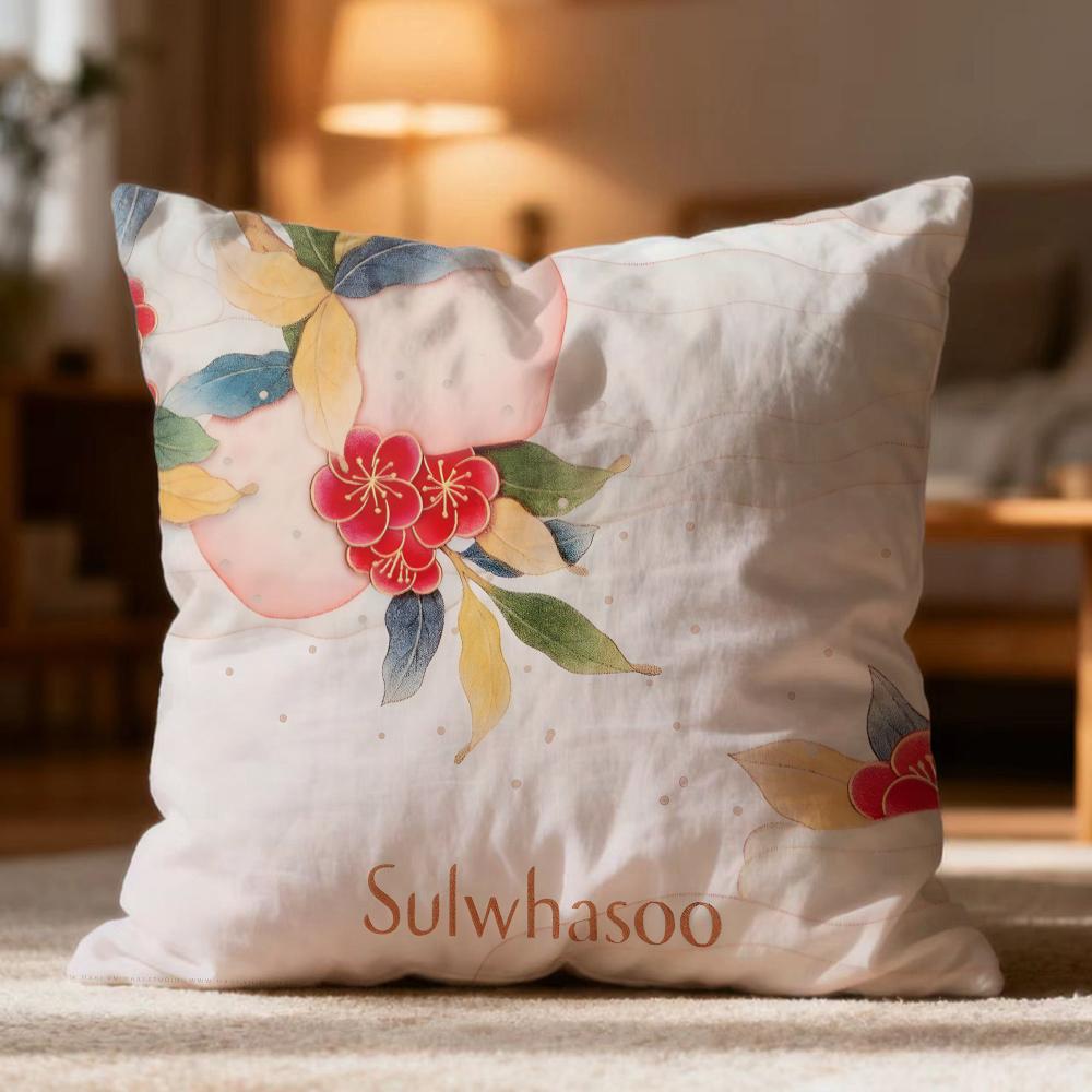 Popular S-SSulwhasoo Cushion Cover Soft Washable Pillow Case Multi-Scene for Couch Bed Travel Office Use
