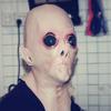 Horror Alien Mask Cosplay Scary Headgear Full Face UFO Alien Latex Masks Helmet Halloween Masquerade Party Costume Props