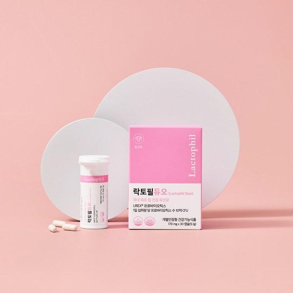 Lactophil Duo Vaginal Lactobacillus, 30 Tablets, 1 Unit, Korean Essential Health Food