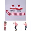 Where's Wally Halloween Costume Fun And Smart Uk Anime Cos Dress-up Outfit