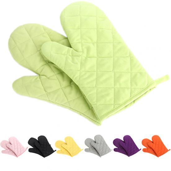 Cotton Oven Mitt Heat Proof Resistant Protector Kitchen Cooking Pot Holder Glove MIT