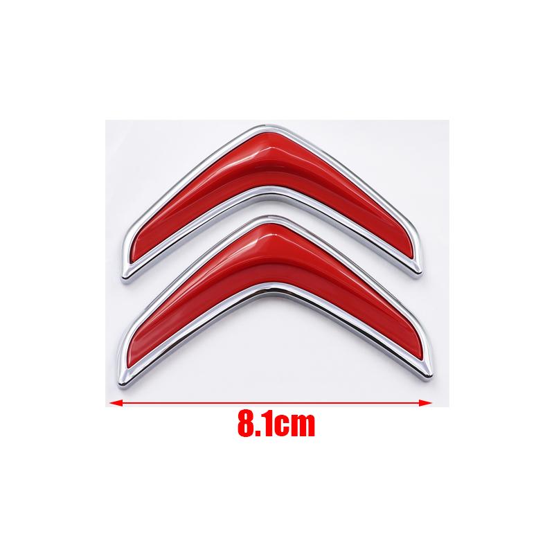 1pcs ABS new 8.1cm 11.5cm Citroen Car Rear Bumper tail door trunk car rear Emblem sticker styling Accessories