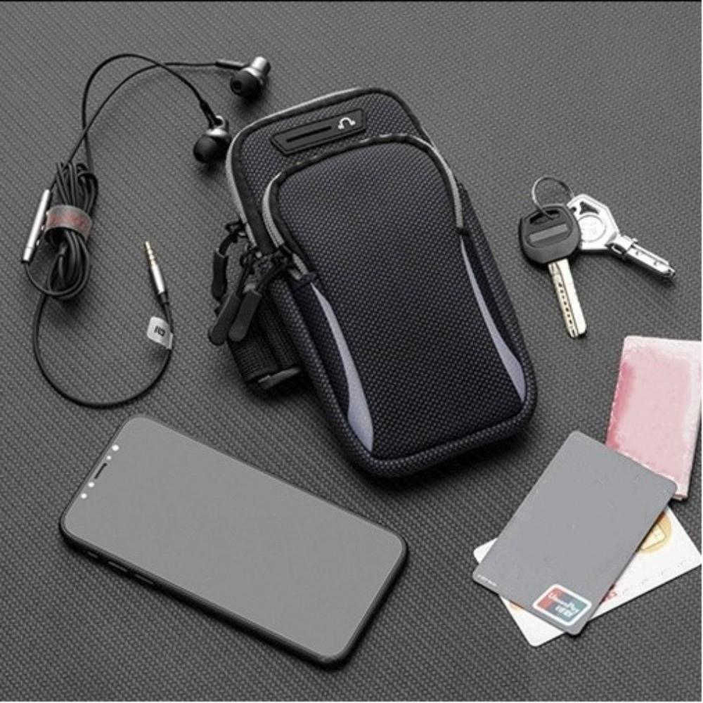Waterproof Sports Phone Case Zipper Arm Smart Phone Holder  For iPhone Xiaomi Huawei Samsung