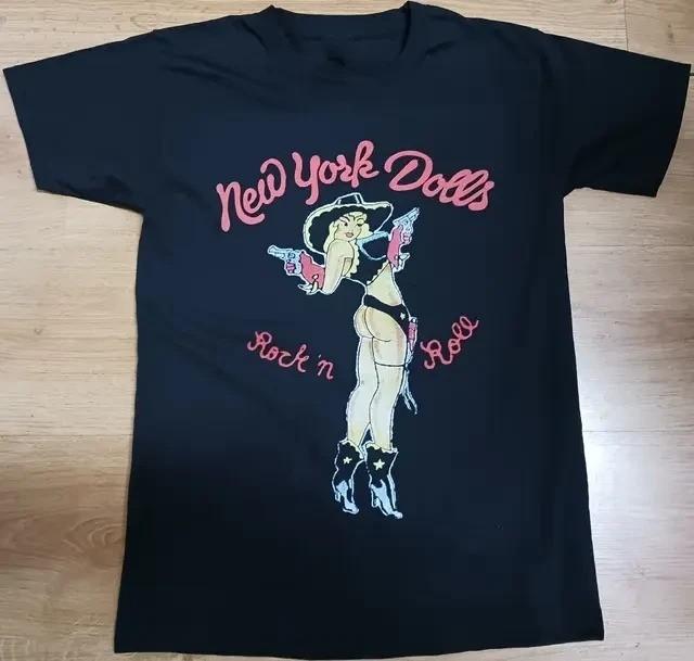 Винтажная футболка с изображением группы New York Dolls, рок-музыка, черная, размеры от S до 5XL, унисекс, SG391