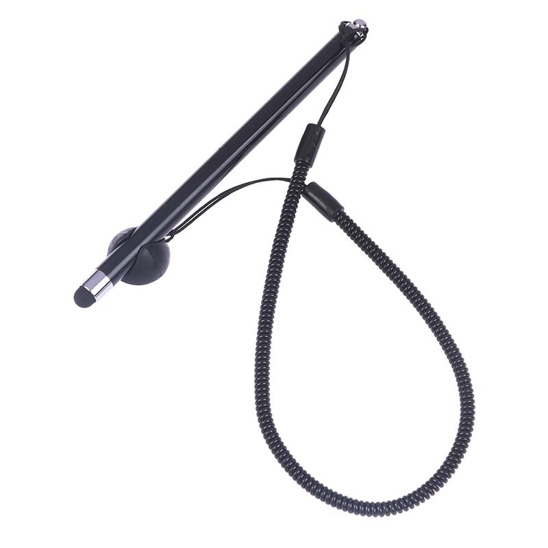 Аксессуары для мобильного телефона с сенсорным экраном Стилус Пружинный шнур Емкостные ручки с пружинным шнуром против потери и силиконовой подставкой