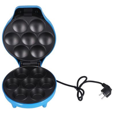 Многофункциональная машина для приготовления завтраков, 7 отверстий, пончиков, двухсторонний подогрев, чашка, кекс, 1200 Вт