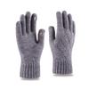 Gloves Men's Autumn and Winter Warm Cycling Thickened Knitted Wool Cold-proof Outdoor Riding Velvet Gloves