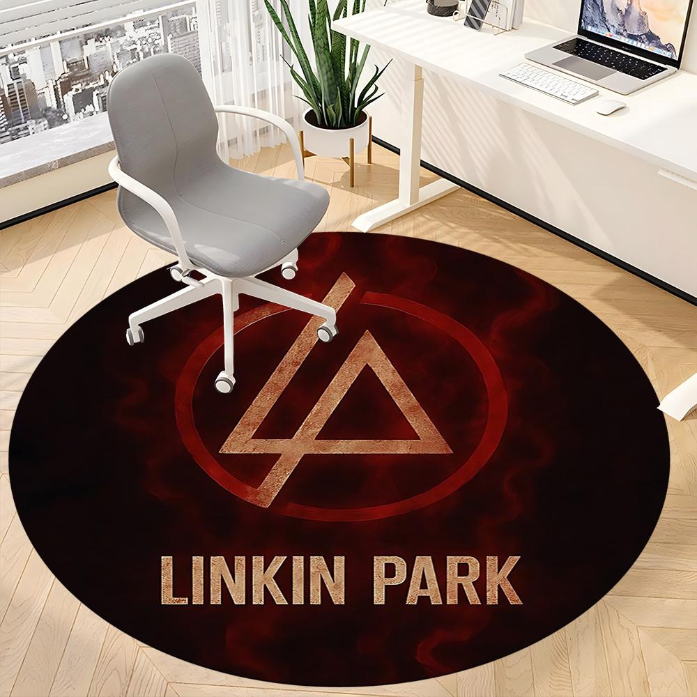 1 шт. Круглый ковер Linkin Park для офиса, под офисные стулья, спальни, гостиной, домашний декор a1016288