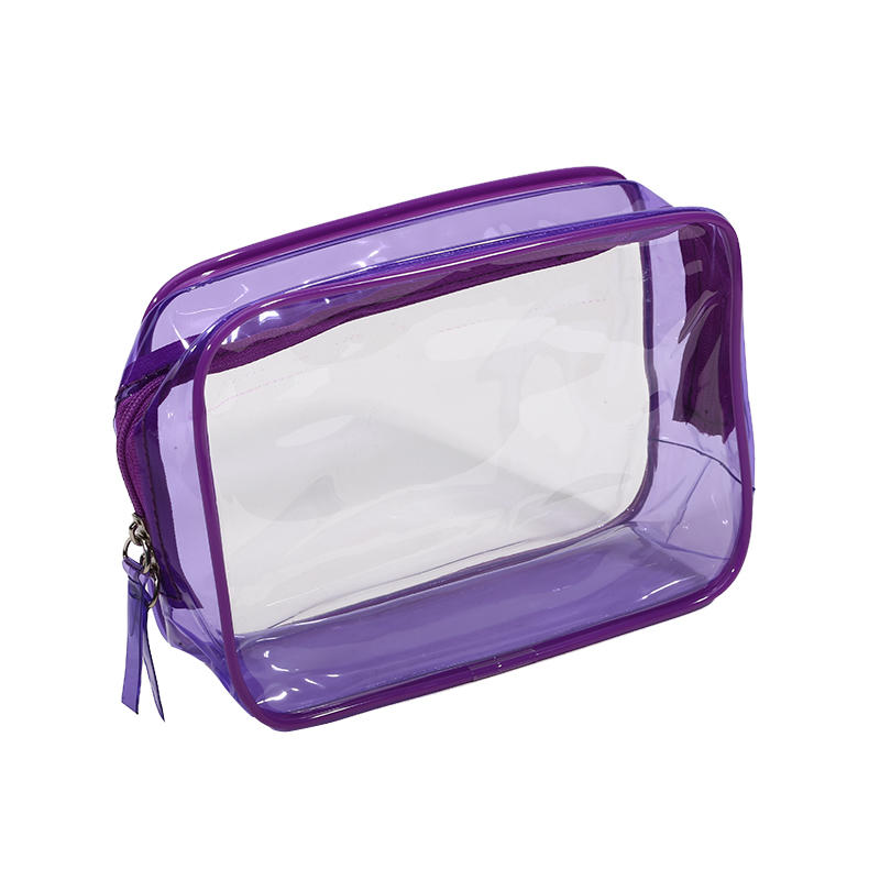 1pc PVC Makeup Bag Transparent Waterproof Large Capacity Cosmetics Travel Storage Bag In Plastic Zipper Toilet Bag
