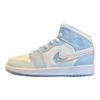 Детские кроссовки Air 1 Mid SE GS Glitter Swoosh Blue Blue-Tint Summit-White FQ9117-400