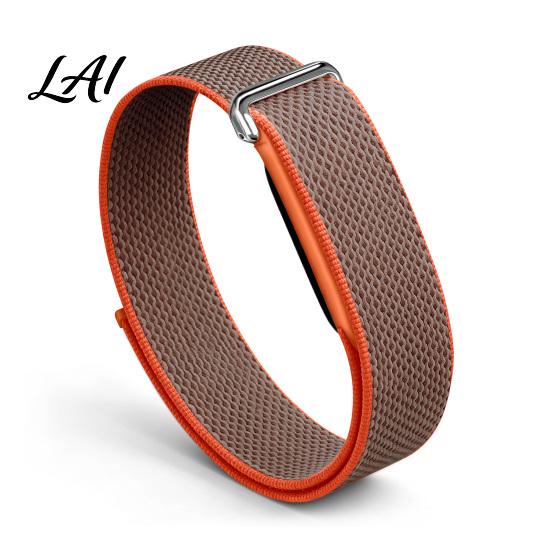 Гибкие сменные ремешки для запястья Нейлоновая лента для Fitbit Air Дышащий ремешок для часов Регулируемый Удобный для повседневного использования Спортивный ремешок Анти-пот