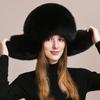 Fox Hair Hat Full Hair Overlord Hat Raccoon Hair Lei Feng Hat Female Male Winter Northeast Warm Fur Ear Protection Genuine Leather