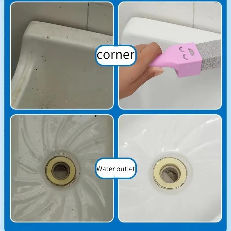 Пемза для чистки унитаза, эргономичная ручка, идеально подходит для удаления пятен в ванной и бассейне, не требует питания, незаменимый инструмент для уборки дома