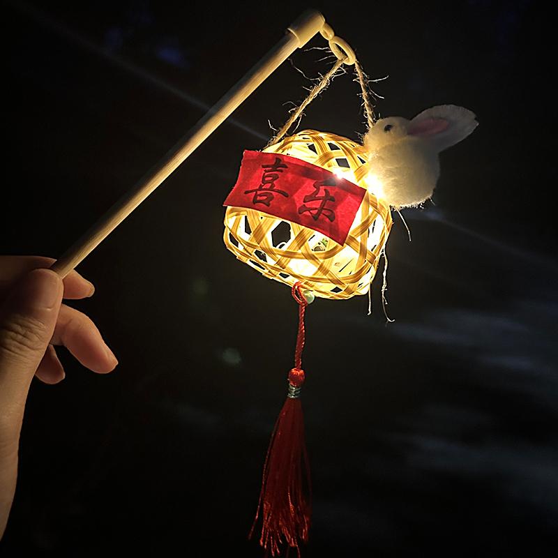 1 шт., декоративная корзина, садовый детский бамбуковый фонарь, ретро, уличный, свадебный, портативный Hanfu