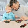 Vibrant Dinosaur Cars Pull Back Toy Set For Kids With Boomerang Action