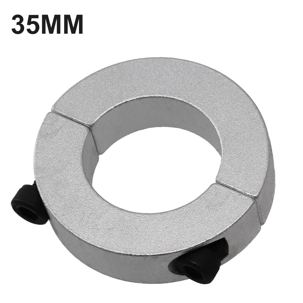 Двойное разъемное зажимное кольцо Сменный стопорный хомут для вала Серебристый