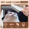 Pet Grooming Comb Stainless Steel Fine-Tooth Pet Hair Comb Multifunctional Flea Comb Debris And Tear Stain Removal Tool for Dogs Cats